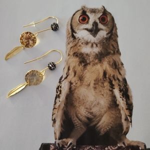 SWAROSKI Gold Tone Earrings